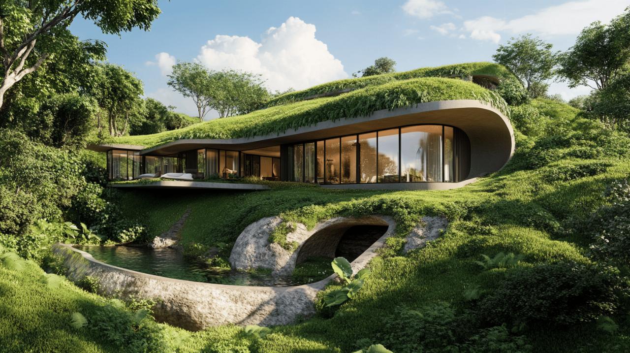 Construction semi-enterree : quand l’architecture innovante rencontre l’habitat durable