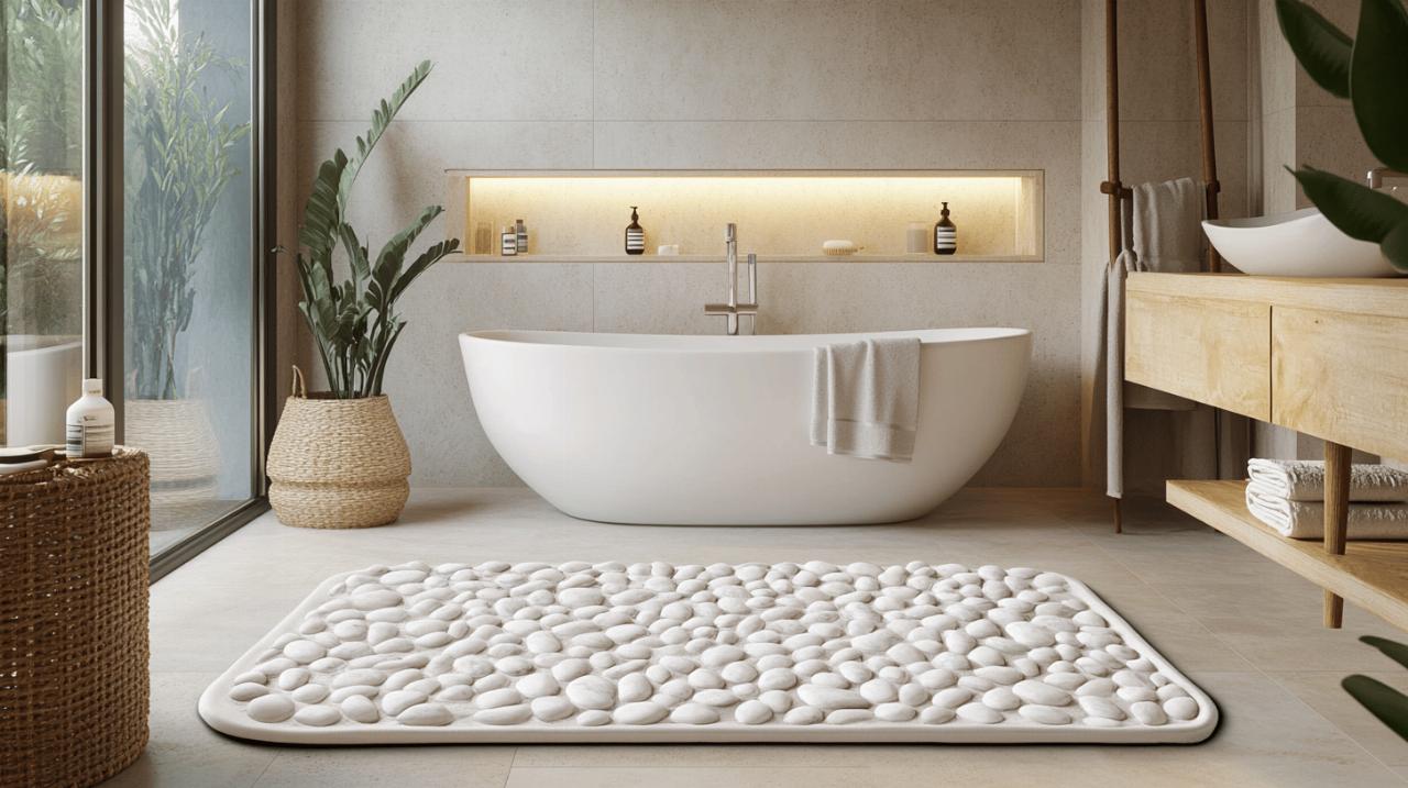 Le tapis salle de bain galet : la tendance deco qui transforme votre espace bien-etre